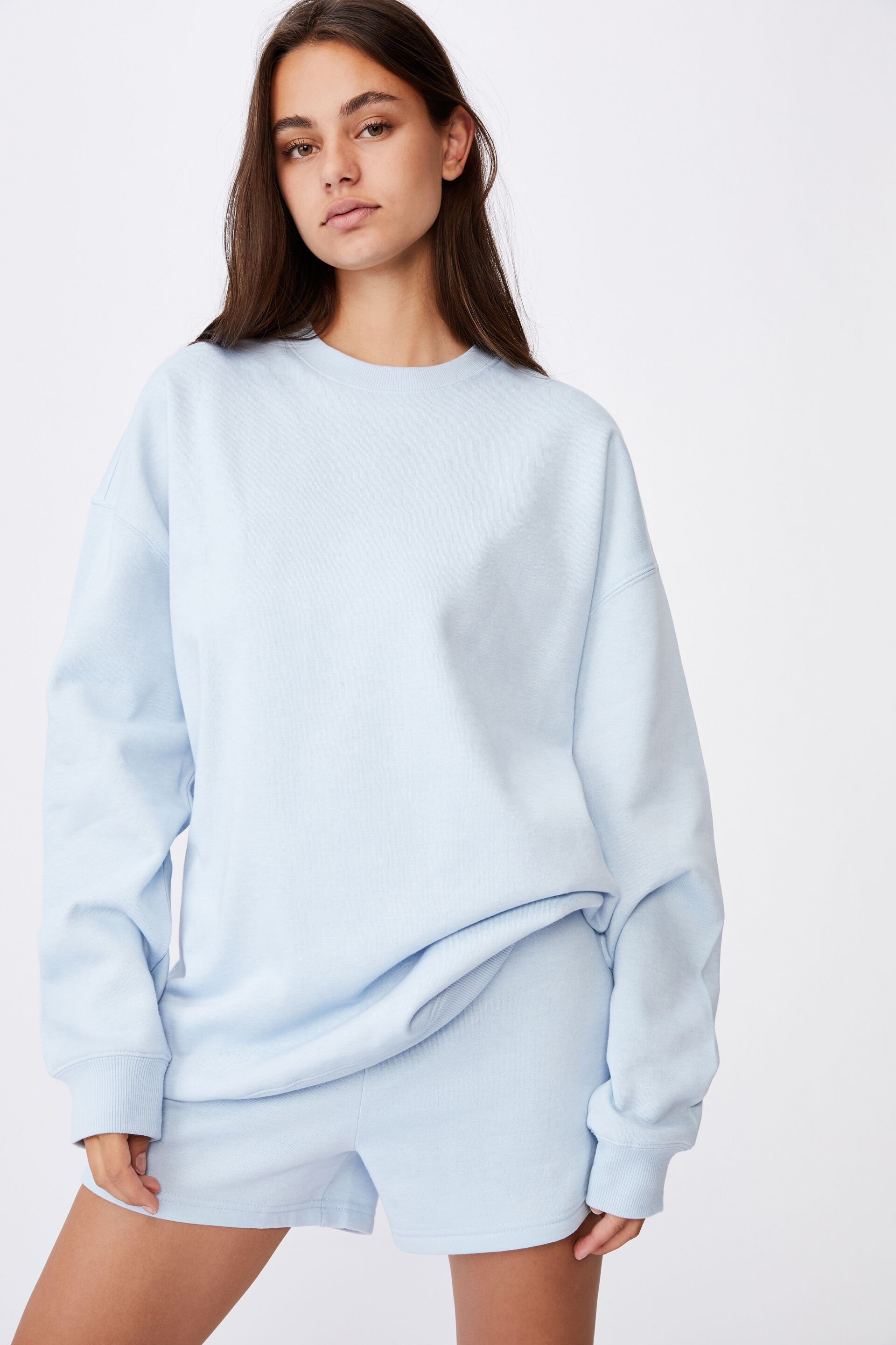 factorie oversized crew neck sweater