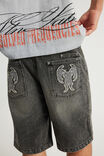 Select Colour: SMOKEY GREY/RAW EDGE APPLIQUE