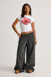 Fitted Graphic Tee, WHITE/FLOWER - alternate image 2