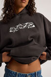 Harley Slouchy Hoodie, PHANTOM/Y2K SWIRL - alternate image 4