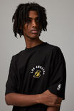 Oversized Nba T Shirt, LCN NBA BLACK/LA LAKERS CIRCULAR - alternate image 4
