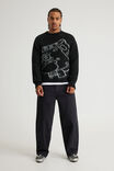 Spongebob Squarepants X Half Half Knit, LCN NIC BLACK/SPONGEBOB OUTLINE - example image 2