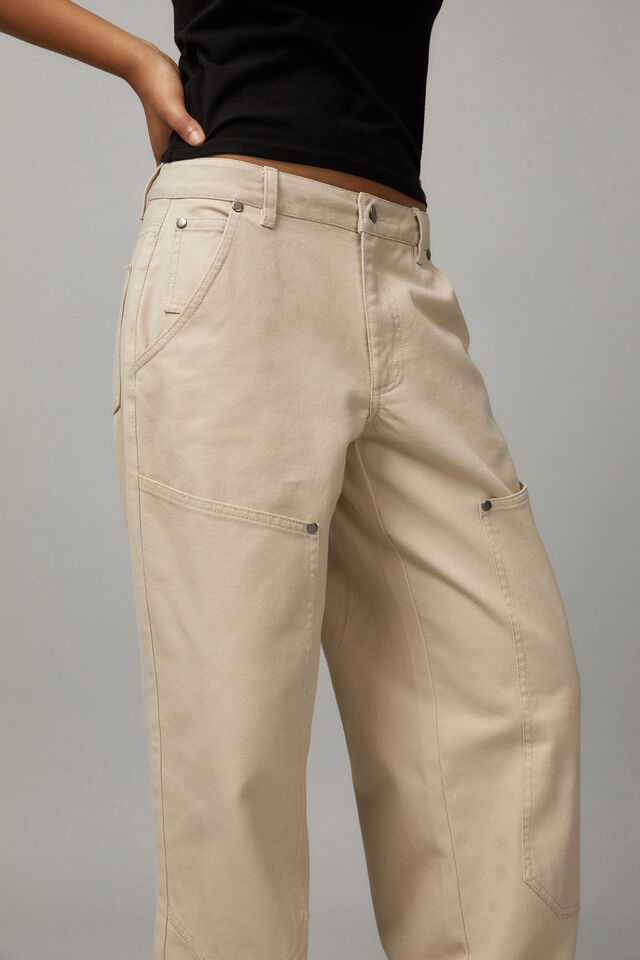 Laine Woven Worker Pant, UTILITY TAN