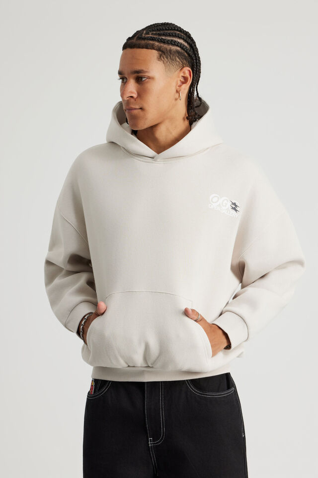 Open Gallery Hoodie, OG PEBBLE/GALLERY STAR