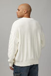 Cable Knit Crew, NEUTRAL - alternate image 3