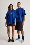 Sonic X Half Half Heavy Weight Box Fit Tshirt, LCN SEG CORPORATE BLUE/SONIC ZOOM - alternate image 2