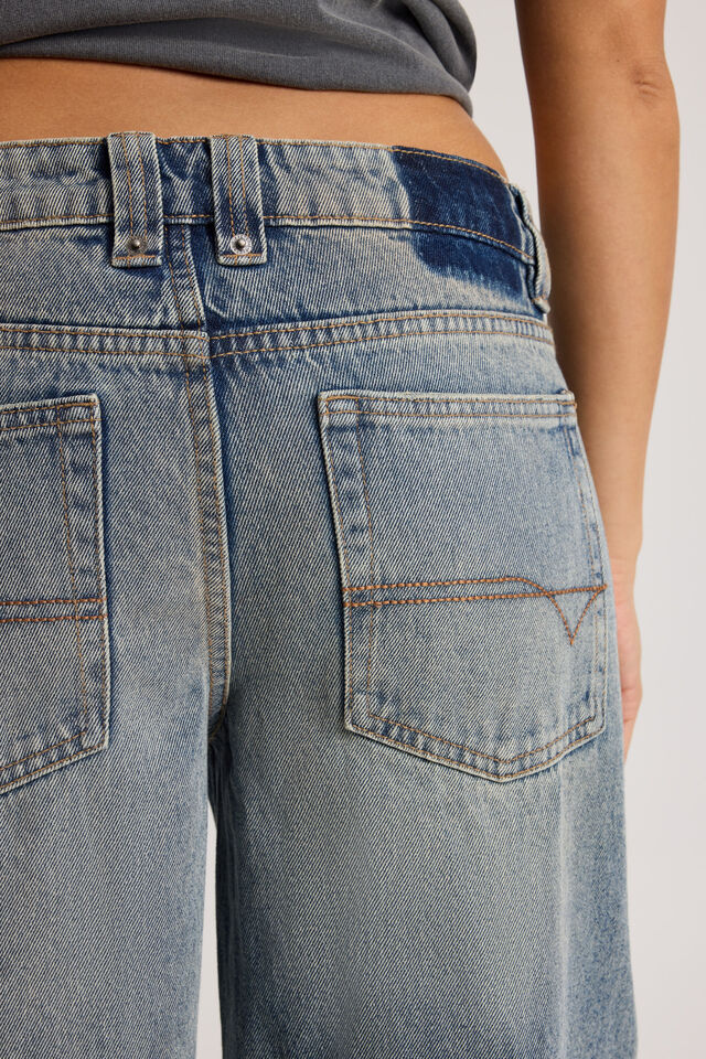 Low Rise Relaxed Jean, WASHED OUT BLUE