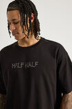 Half Half Box Fit Graphic T Shirt, HH BLACK/THAT HALF HALF BRAND - alternate image 4