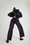Wide Waistband Trackpant, NTN WASHED BLACK/PURPLE SPRAY - alternate image 4