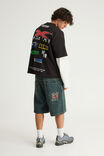 Notion Baggy Denim Short, GARAGE BLUE/GRAPHIC - example image 3