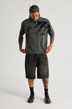 Notion Relaxed Baggy Denim Short, ASTRO BLACK/CARPENTER - example image 2
