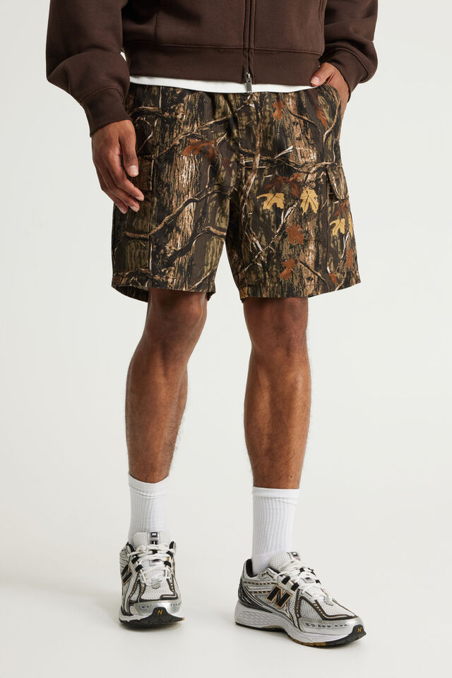 Pull On Cargo Short, FOREST CAMO