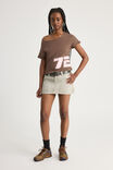 One Shoulder Graphic Tee, MUD/72 - alternate image 2