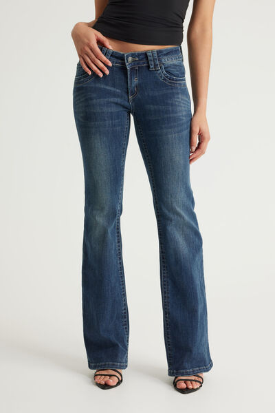 Twin Peak Bootcut Jean, LUNA INDIGO/PKT EMB