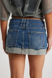 Turn Up Denim Skirt, 2000S INDIGO - alternate image 2