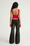 Luca Low Rise Bootleg Jean, LILLITH BLACK/ANGEL WINGS - example image 3