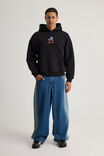 Sonic X Half Half Hoodie, LCN SEG BLACK/PIXEL SONIC - alternate image 2