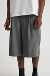 Open Gallery Pleated Woven Short, GREY PINSTRIPE - alternate image 4