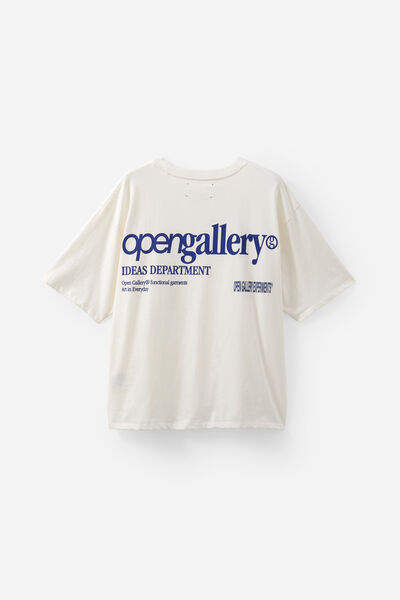 Open Gallery Box Fit Tshirt, OG CLOUD/LINE UP