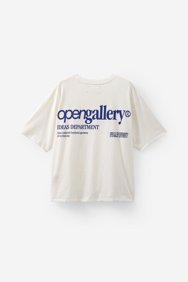 Open Gallery Box Fit Tshirt, OG CLOUD/LINE UP