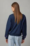 Graphic Crew Sweater, NAVY BLAZER/BOW - alternate image 3