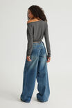 Mid Rise Baggy Jean, CLUB BLUE - alternate image 3