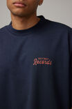 Heavy Weight Box Fit Graphic Tshirt, HH WASHED NAVY/HALF HALF RECORDS - alternate image 4