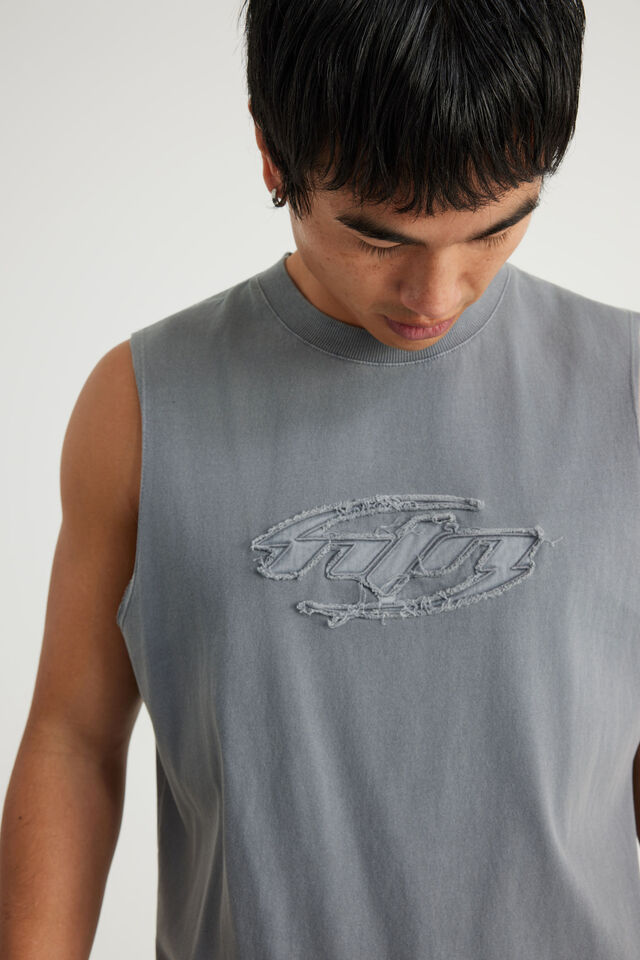 Notion Muscle Tank, NTN WASHED PAVEMENT/SWOOSH LOGO
