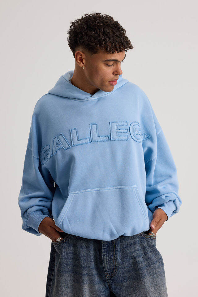 Open Gallery Hoodie, OG WASHED BLUE MIST/GALLERY HEADLINE