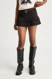 Romy Double Pleated Skirt, BLACK - alternate image 1