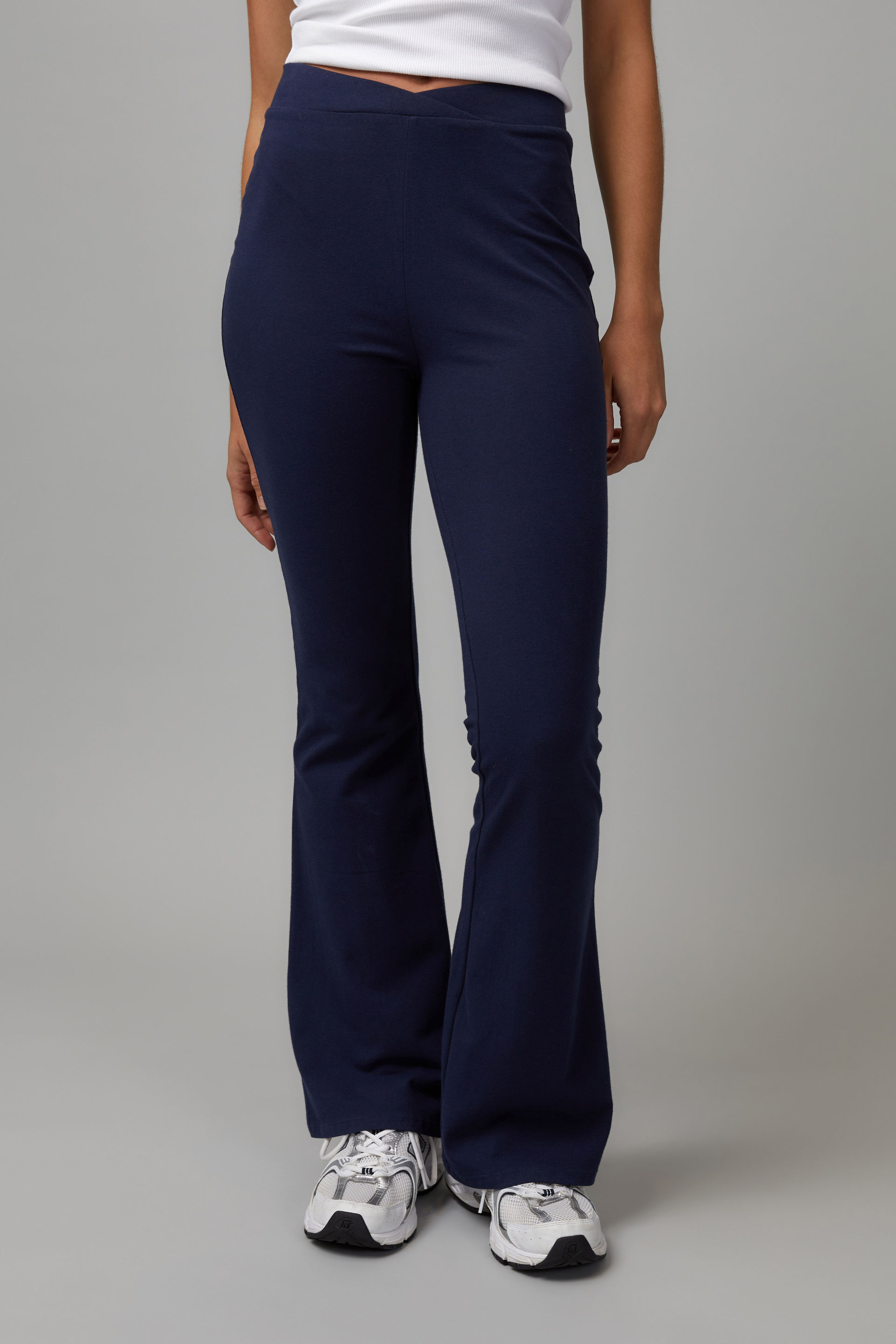 High Waisted Flare Pull On Pant