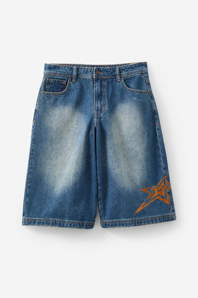 Mega Baggy Jort, SANDY BLUE _ STAR