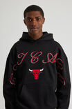 Nba Hoodie, LCN NBA BLACK/BULLS CURSIVE SCRIPT - alternate image 4