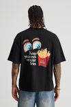 Mcdonalds Box Fit Tshirt, LCN MCD BLACK/EYES ON FRIES - alternate image 4