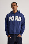 Ford Zip Thru Hoodie, LCN FOR AIR FORCE BLUE/FORD SUPERSCRIPT - alternate image 1