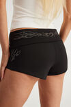Raya Pull On Short, BLACK/HOT MESS HEART - alternate image 4