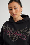 Notion Boxy Hoodie, NTN BLACK/RHINESTONE CYBER - alternate image 4
