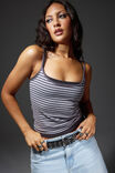 Kiki Cami, ASH GREY STRIPE - alternate image 3