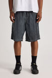 Half Half Throwback Boardshort, WASHED STEEL - alternate image 1