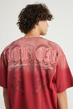 Notion Vintage Graphic Tshirt, NTN WASHED TUSCAN RED/SYMMETRICAL DRAGONS - example image 4