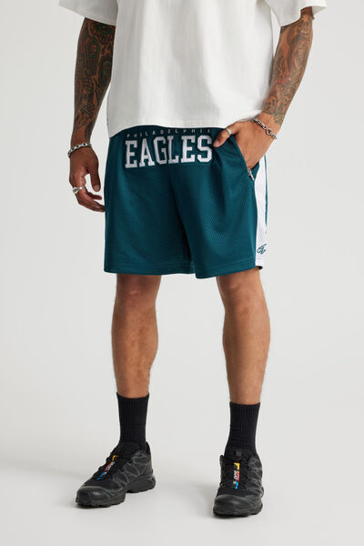 Nfl Basketball Short, LCN NFL GREEN/PHILADELPHIA EAGLES SPORTY PA