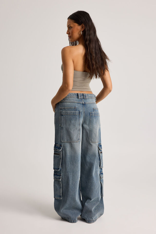 Mega Baggy Cargo, WASHED OUT BLUE