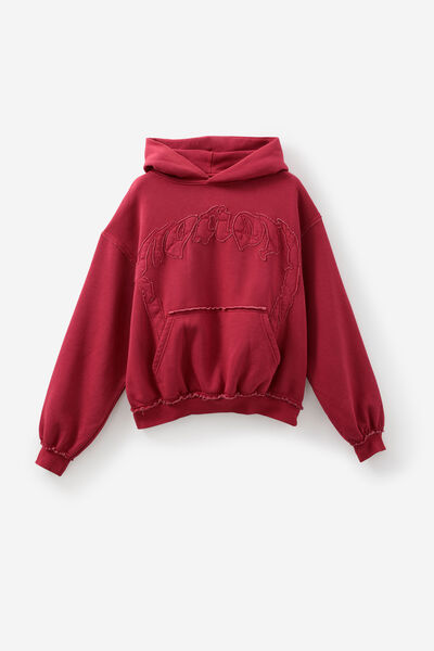Notion X Smolbrat Hoodie, WASHED CRANBERRY/SUPERSCRIPT