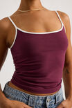 Classic Cami, DEEP BERRY/MARSHMELLOW - alternate image 4
