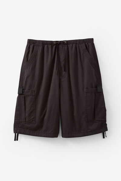 Notion Ultra Baggy Cargo Shorts, BLACK