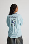 Long Sleeve Sports Jersey Top, AQUA MARINE/ESTRELLA - alternate image 3