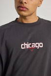 Heavy Weight Box Fit Nba Tshirt, LCN NBA SLATE/CHICAGO BULLS Y2K SUPERSCRIPT - alternate image 4