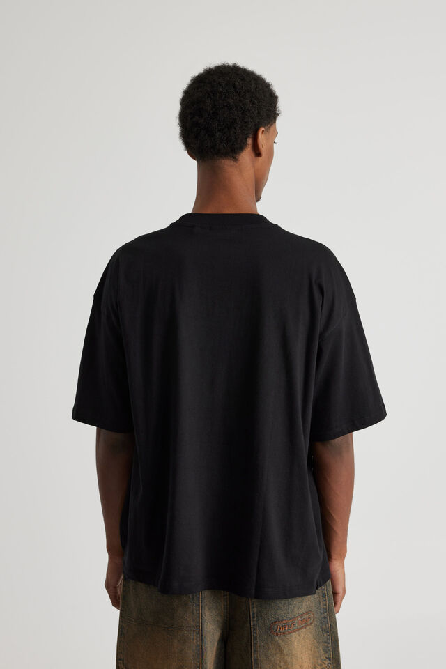 Box Fit Nba T Shirt, LCN NBA BLACK/BULLS NEW CURSIVE