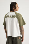 Open Gallery Raglan Tshirt, OG CLOUD/DUSTY KHAKI REWORN - alternate image 4