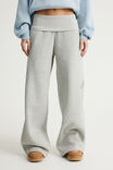 Wide Waistband Trackpant, NTN GREY MARLE/RHINESTONE CYBER - example image 3